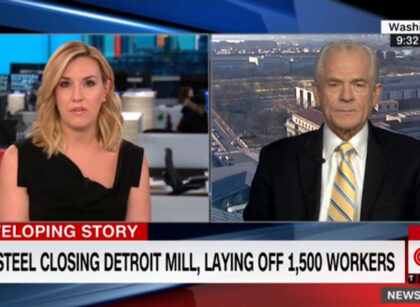 Navarro on CNN about the closing of US Steel mill near Detroit